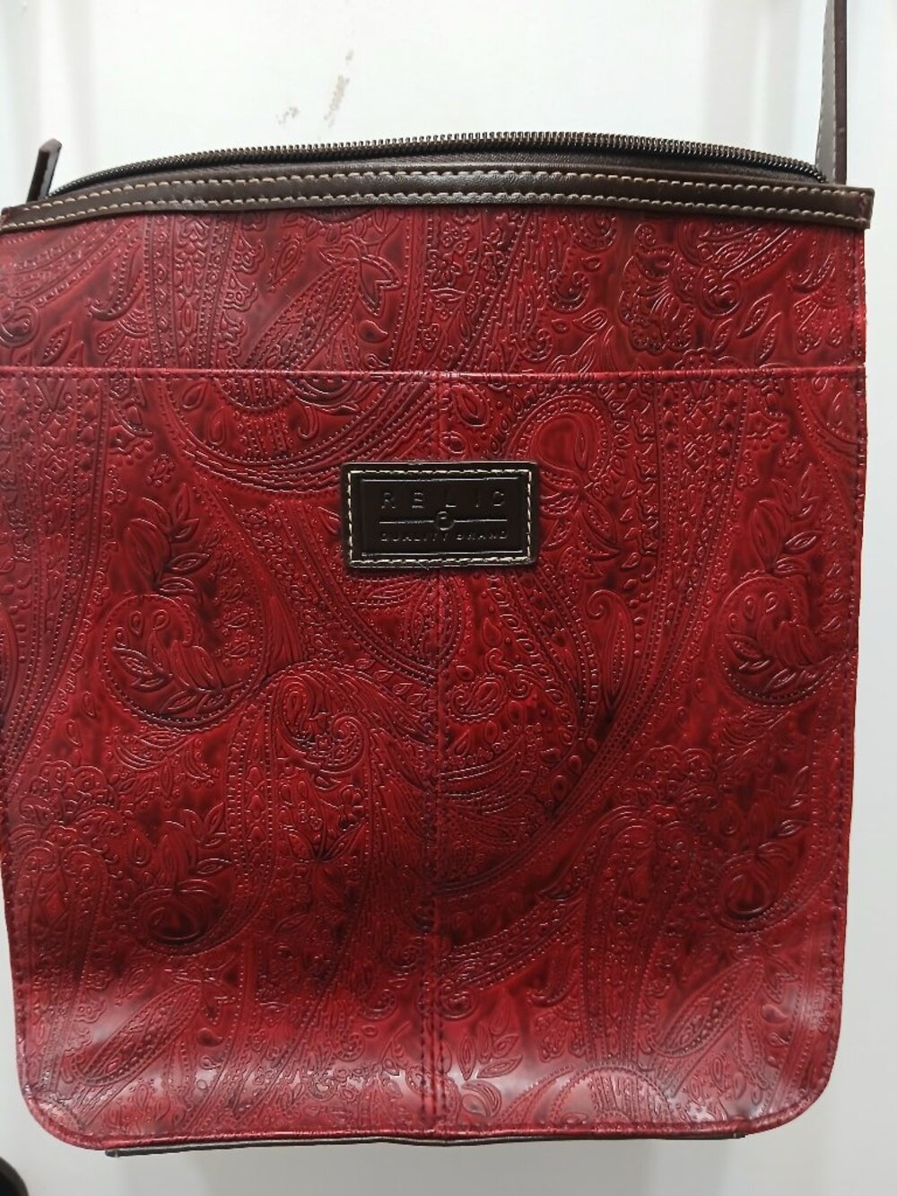 Relic Faux Tooled Leather Mailbag❤️